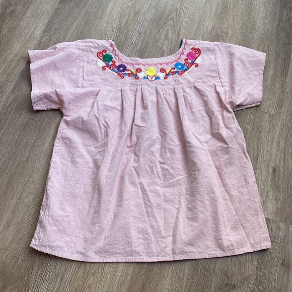 Vintage  Yzxdorwj bohemian embroidered floral cotton top ✨size m - Picture 6 of 7